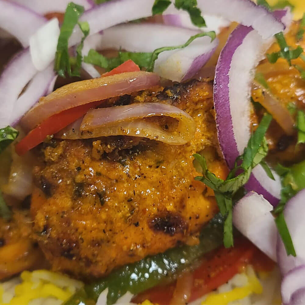 Authentic tandoori chicken served at Tandoori Guys